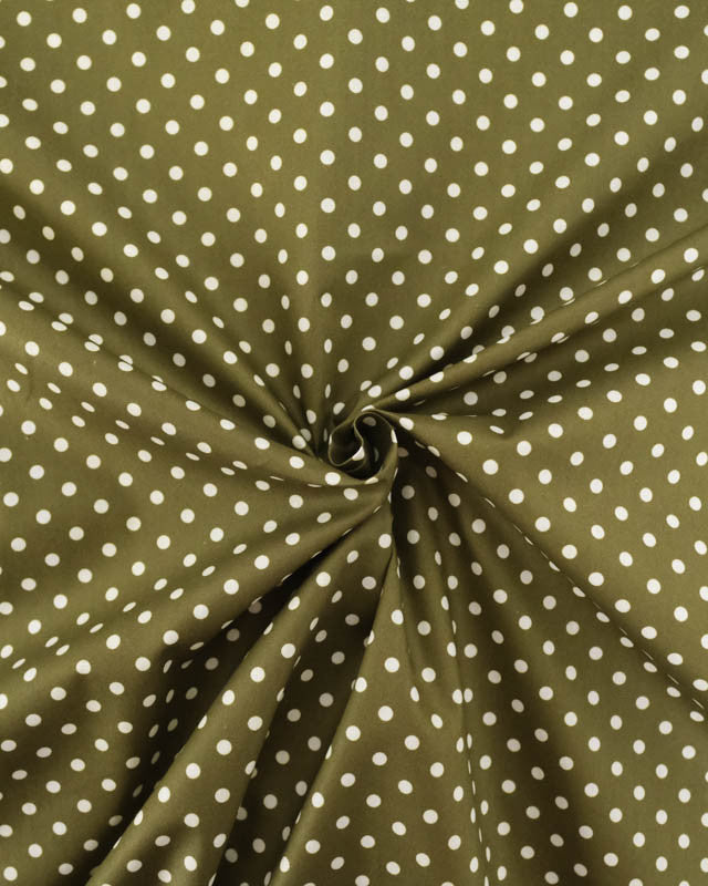 Coton à Pois Kaki