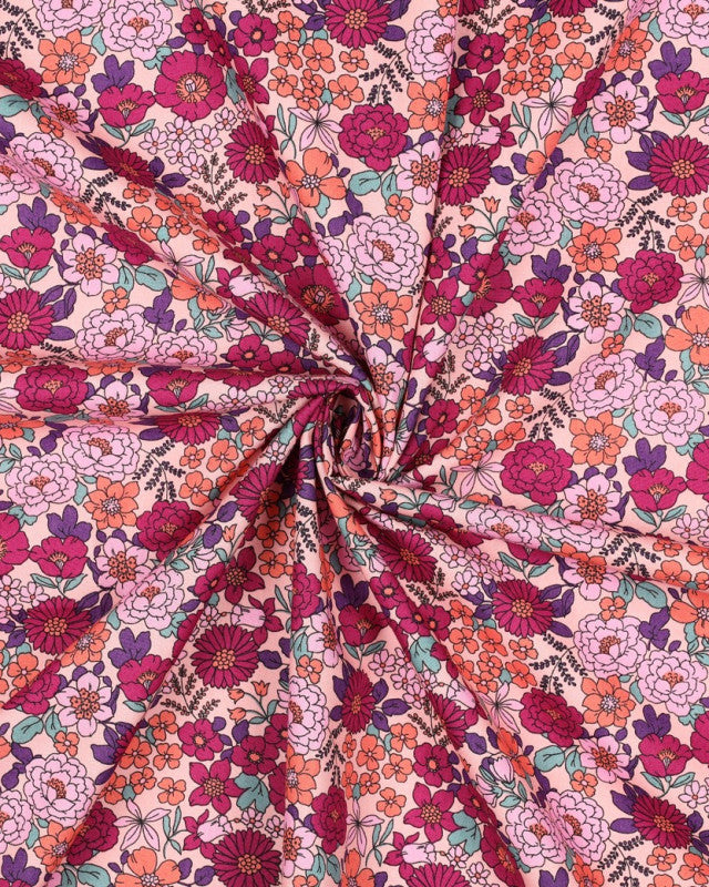  Coton Fleuri Framboise