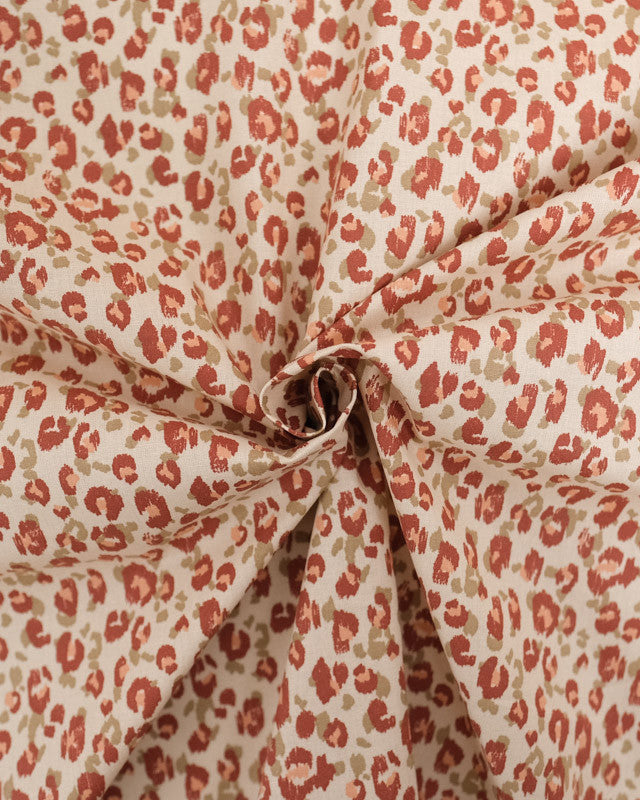 Coton Léopard Marron et Kaki