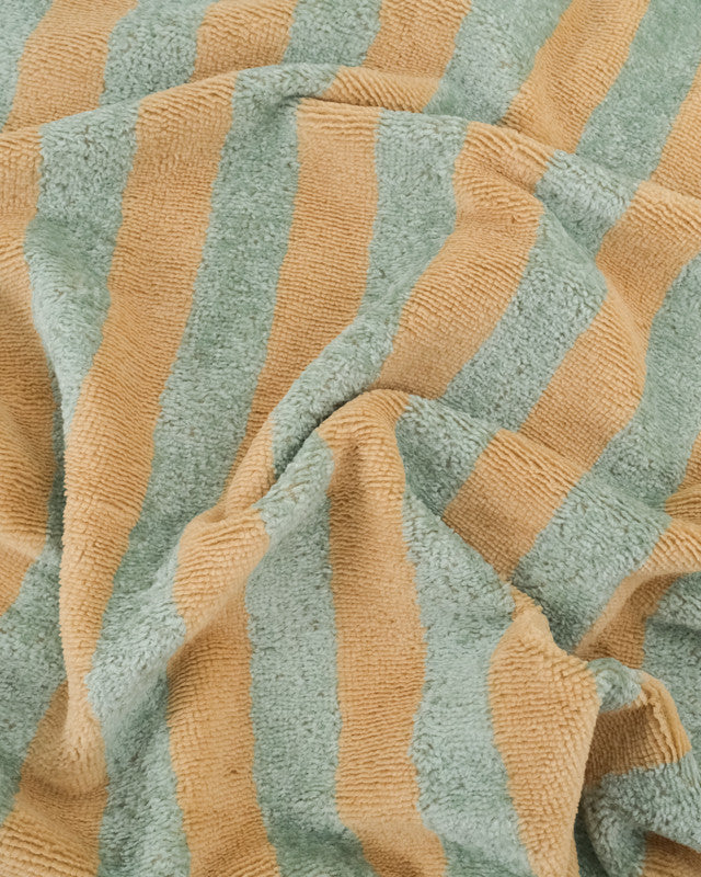 Éponge à Rayures Beige et Romarin