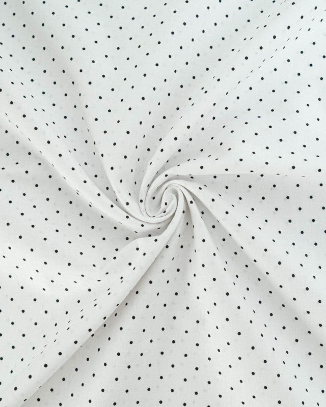 Coton Pois Blanc